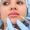 woman receiving injection of lip filler