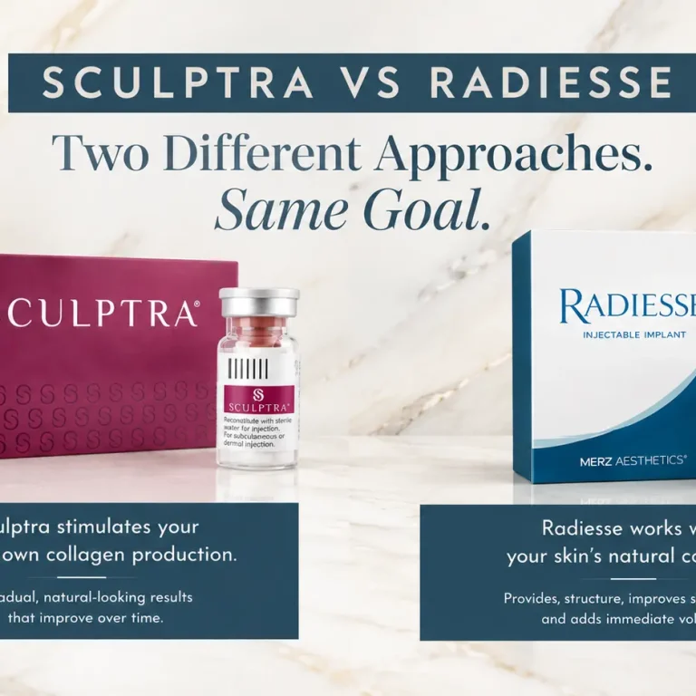 difference between sculptra and radiesse